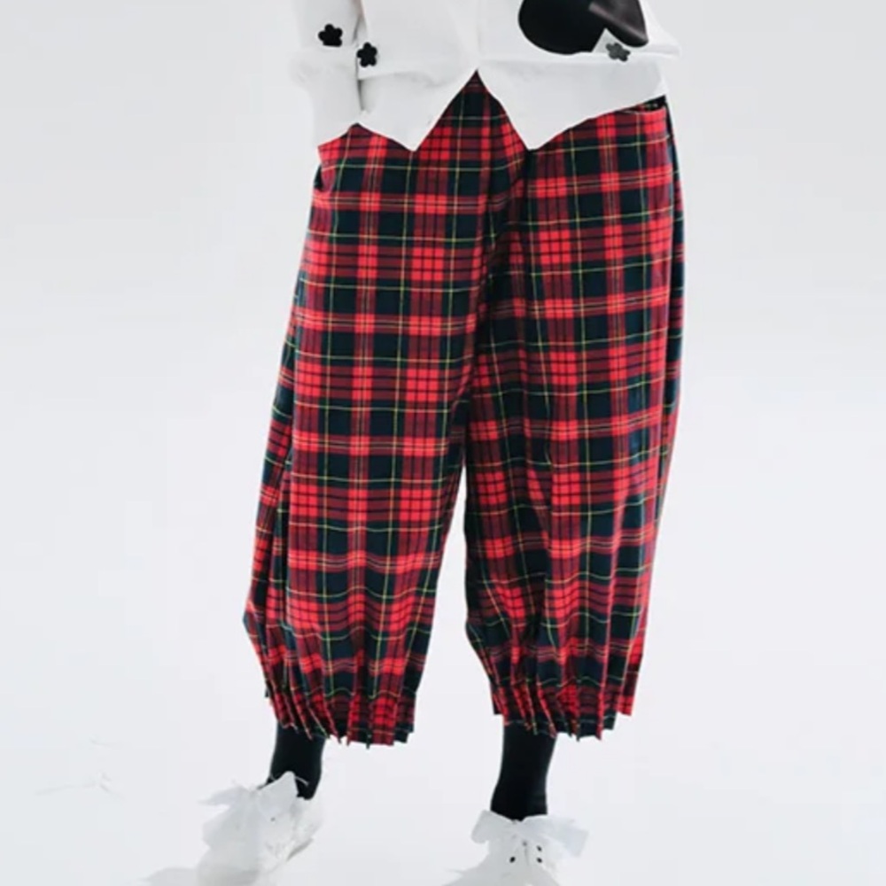 Imakokoni wide plaid pants